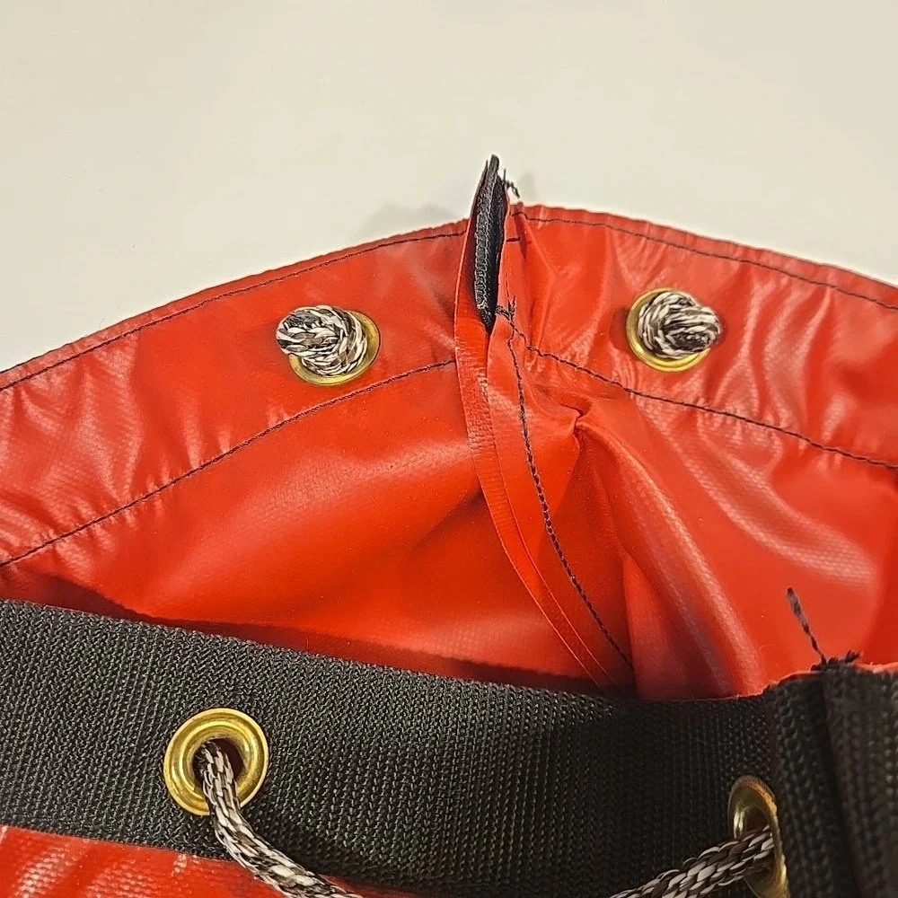 VTG Flip Tail Lures Trophy Bag Red Vinyl Fishing Stringer Sack 21x26.5